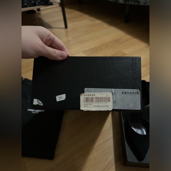 Yves Saint Laurent YSL black suede D'orsay heels size 36 - Picture 10 of 12